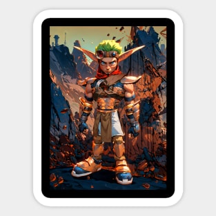 Jak and Daxter Desert concept art Sticker